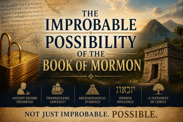 Book of Mormon improbibility banner